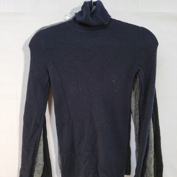Bundle of x3 Uniqlo Navy Blue, Gray & Black 100% Cotton Long Sleeves Size Small - Picture 6 of 9